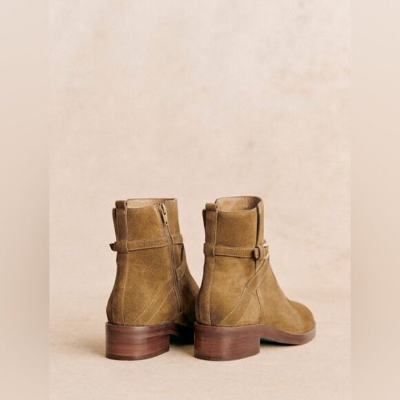 SEZANE ELOANE LOW BOOTS in Taupe - Picture 6 of 13